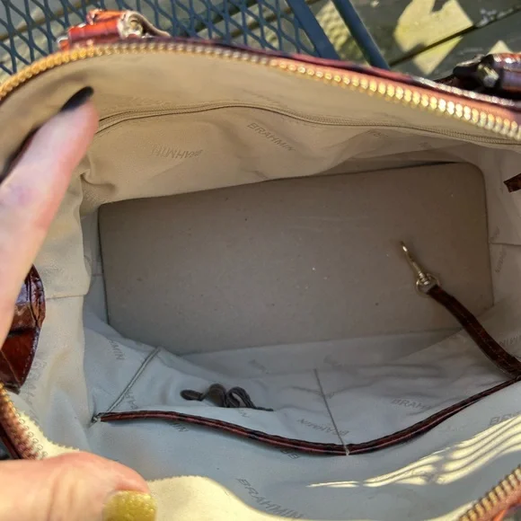Brahmin Duxbury pecan satchel EUC - Picture 13 of 16